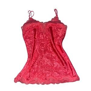 Victorias Secret Gold Label Paisley Print Lace Slip Size S